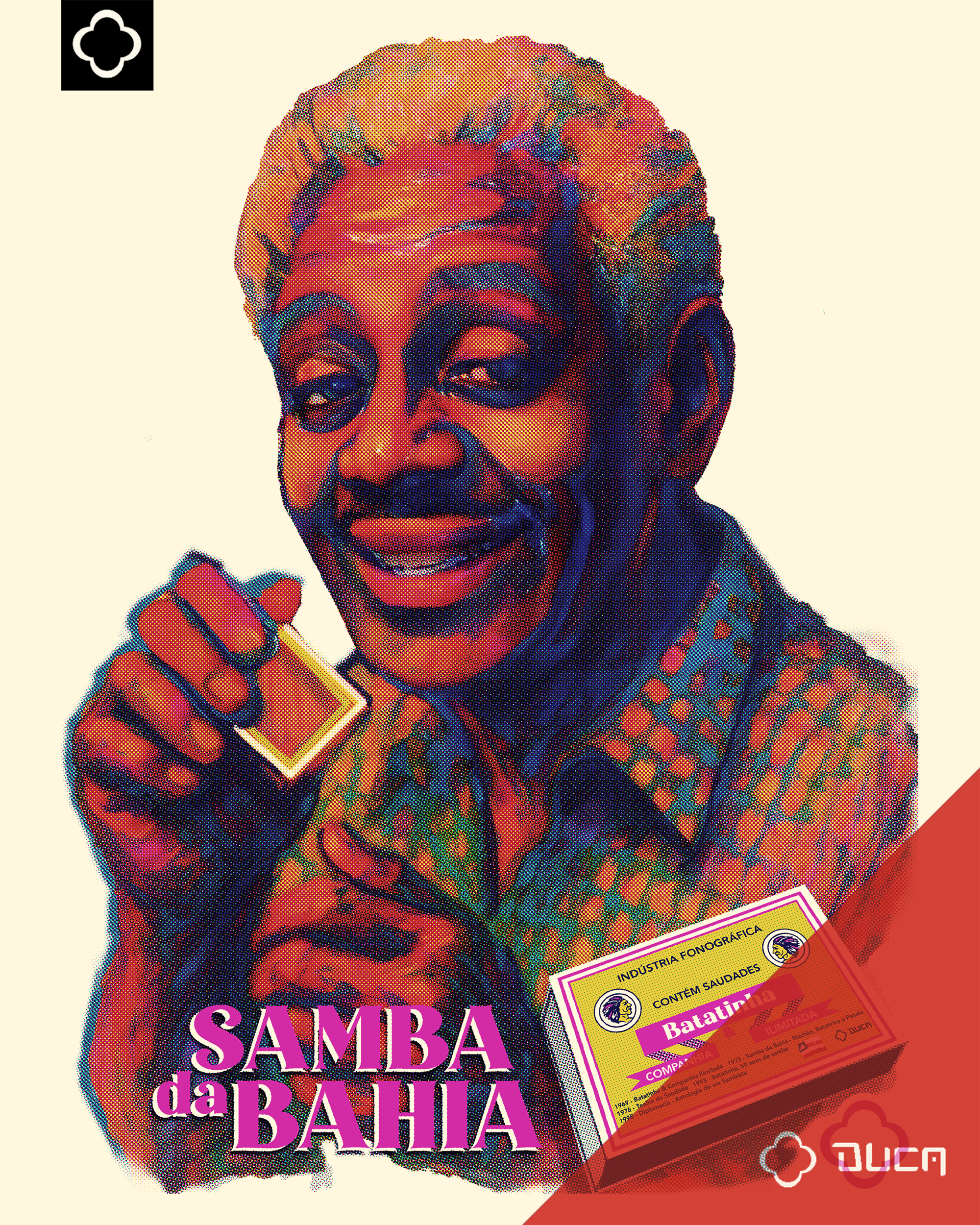 T-shirt Branca - Samba da Bahia - Batatinha (cópia) - Imagem 2