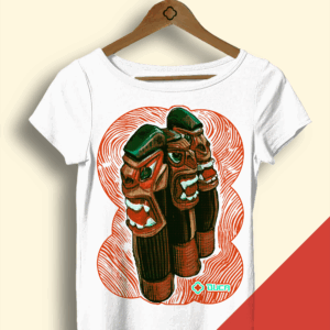 Baby look Branca - Carrancas em Xilo