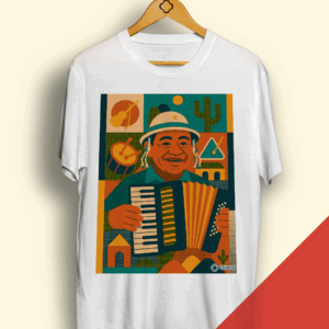 T-shirt Branca - Dominguinhos Geométrico