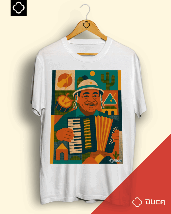 T-shirt Branca - Dominguinhos Geométrico
