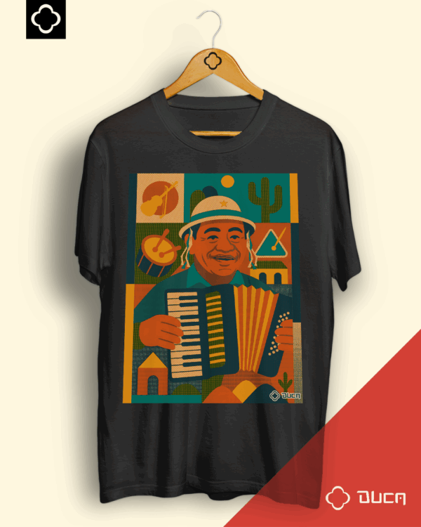 T-shirt Preta - Dominguinhos Geométrico