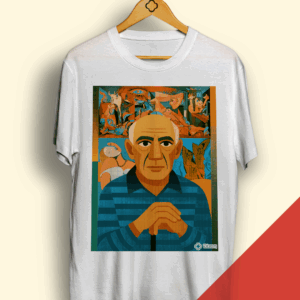 T-shirt Branca - Pablo Picasso Geométrico