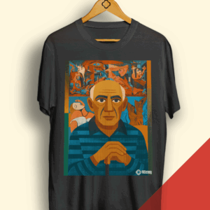 T-shirt Preta - Pablo Picasso Geométrico