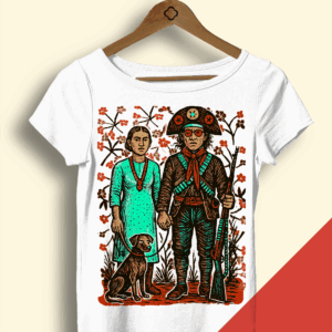 Baby look Branca - Amores do Cangaço - Lampião e Maria Bonita (cópia)