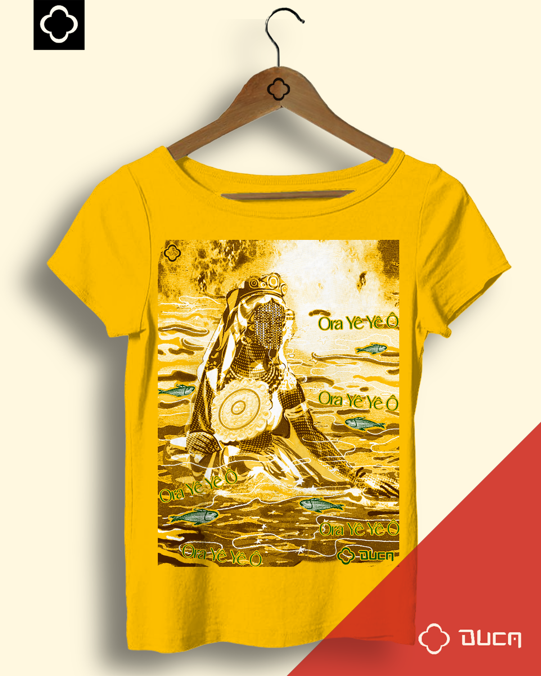 Baby look Branca Oxum - vetor