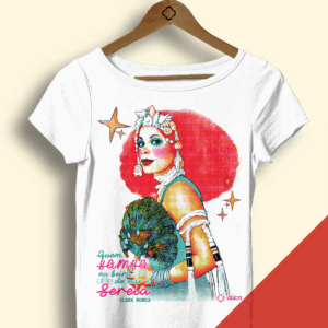 Baby look Branca - Clara Nunes