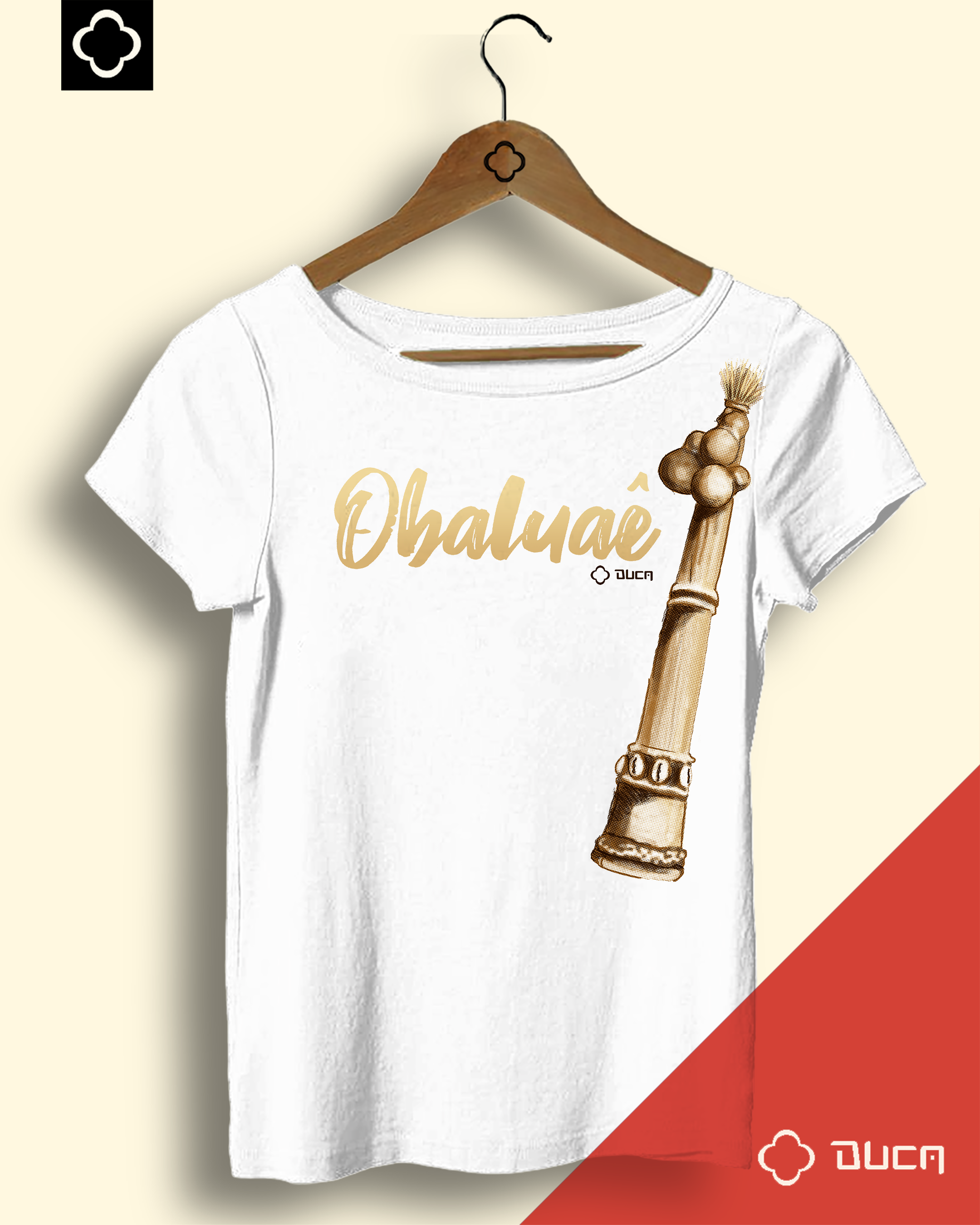 Baby look Branca - Obaluaê Xaxará