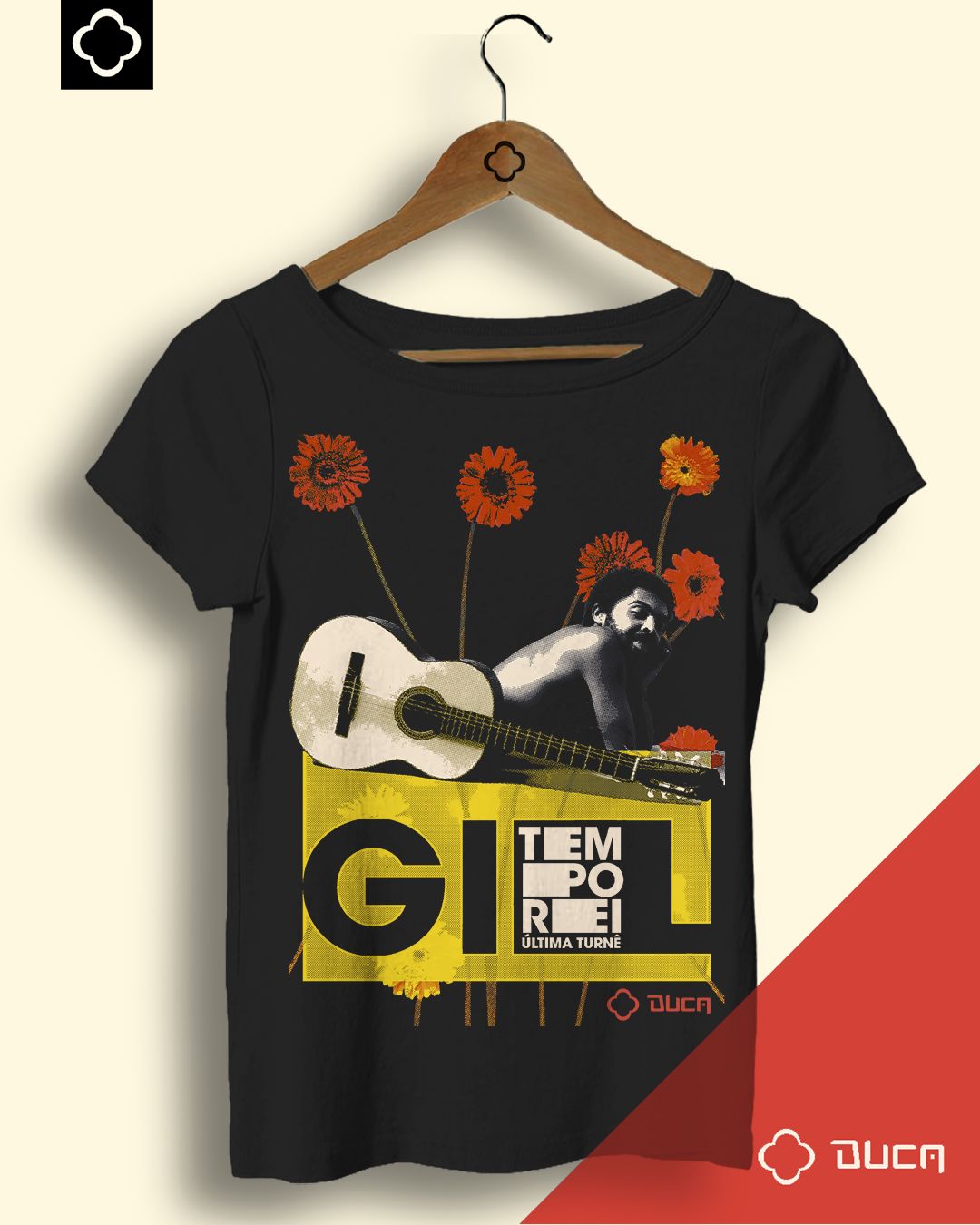 Baby look Preta - Gilberto Gil - Tempo Rei