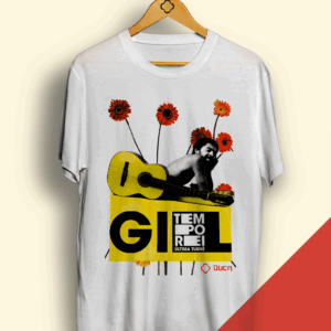 T-shirt Branca - Gilberto Gil - Tempo Rei