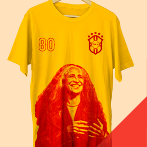 Tshirt Maria Bethânia - menina de Oyá - Amarela